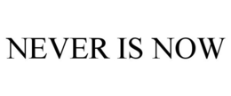 NEVER IS NOW trademark