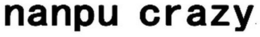 NANPU CRAZY trademark