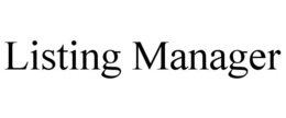 LISTING MANAGER trademark