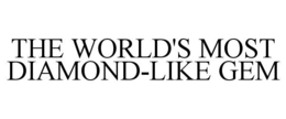 THE WORLD'S MOST DIAMOND-LIKE GEM trademark