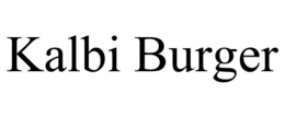 KALBI BURGER trademark