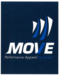 MOVE PERFORMANCE APPAREL BY QUIETI trademark