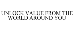 UNLOCK VALUE FROM THE WORLD AROUND YOU trademark