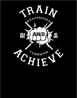 TRAIN STANDARD AND BARBELL ACHIEVE 20.4 KGS 45 LBS trademark