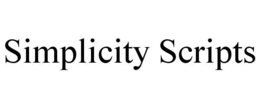 SIMPLICITY SCRIPTS trademark