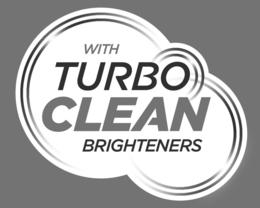 WITH TURBO CLEAN BRIGHTENERS trademark