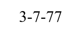 3-7-77 trademark