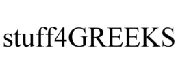 STUFF4GREEKS trademark