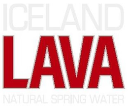 ICELAND LAVA NATURAL SPRING WATER trademark