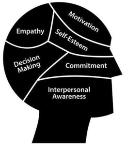 MOTIVATION, EMPATHY, SELF-ESTEEM, DECISION MAKING, COMMITMENT, INTERPERSONAL AWARENESS trademark