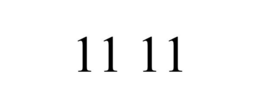 11 11 trademark