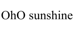 OHO SUNSHINE trademark