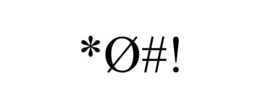 *Ø#! trademark