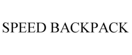 SPEED BACKPACK trademark