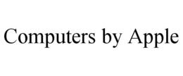 COMPUTERS BY APPLE trademark