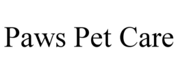 PAWS PET CARE trademark