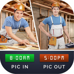 8:00AM PIC IN 5:00PM PIC OUT trademark