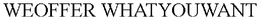 WEOFFER WHATYOUWANT trademark