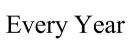 EVERY YEAR trademark