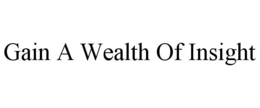 GAIN A WEALTH OF INSIGHT trademark