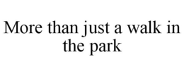 MORE THAN JUST A WALK IN THE PARK trademark