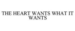 THE HEART WANTS WHAT IT WANTS trademark