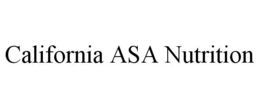 CALIFORNIA ASA NUTRITION trademark