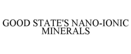 GOOD STATE'S NANO-IONIC MINERALS trademark