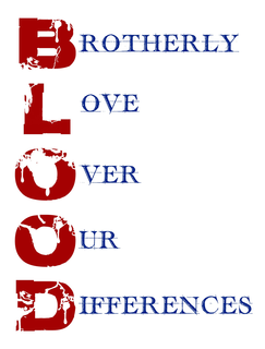 BLOOD BROTHERLY LOVE OVER OUR DIFFERENCES trademark