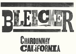 BLEECKER CHARDONNAY CALIFORNIA trademark