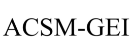 ACSM-GEI trademark