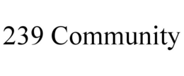 239 COMMUNITY trademark