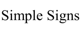 SIMPLE SIGNS trademark