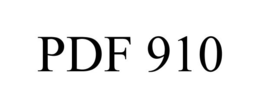 PDF 910 trademark
