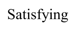 SATISFYING trademark