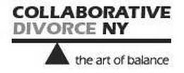 COLLABORATIVE DIVORCE NY THE ART OF BALANCE trademark