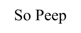 SO PEEP trademark