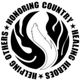 HONORING COUNTRY HEALING HEROES HELPINGOTHERS trademark