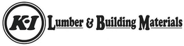 K-I LUMBER & BUILDING MATERIALS trademark