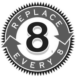8 REPLACE EVERY 8 trademark