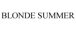 BLONDE SUMMER trademark