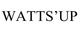 WATTS'UP trademark