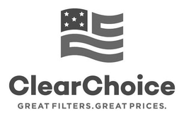 CLEARCHOICE GREAT FILTERS. GREAT PRICES. trademark