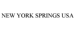 NEW YORK SPRINGS USA trademark