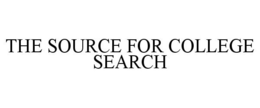 THE SOURCE FOR COLLEGE SEARCH trademark