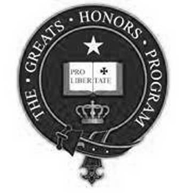 THE · GREATS · HONORS · PROGRAM PRO LIBERTATE trademark