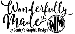 WONDERFULLY MADE BY GENTRY'S GRAPHIC DESIGN WM trademark