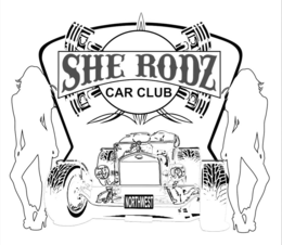 SHE RODZ CAR CLUB NORTHWEST trademark