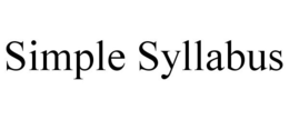 SIMPLE SYLLABUS trademark