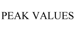 PEAK VALUES trademark